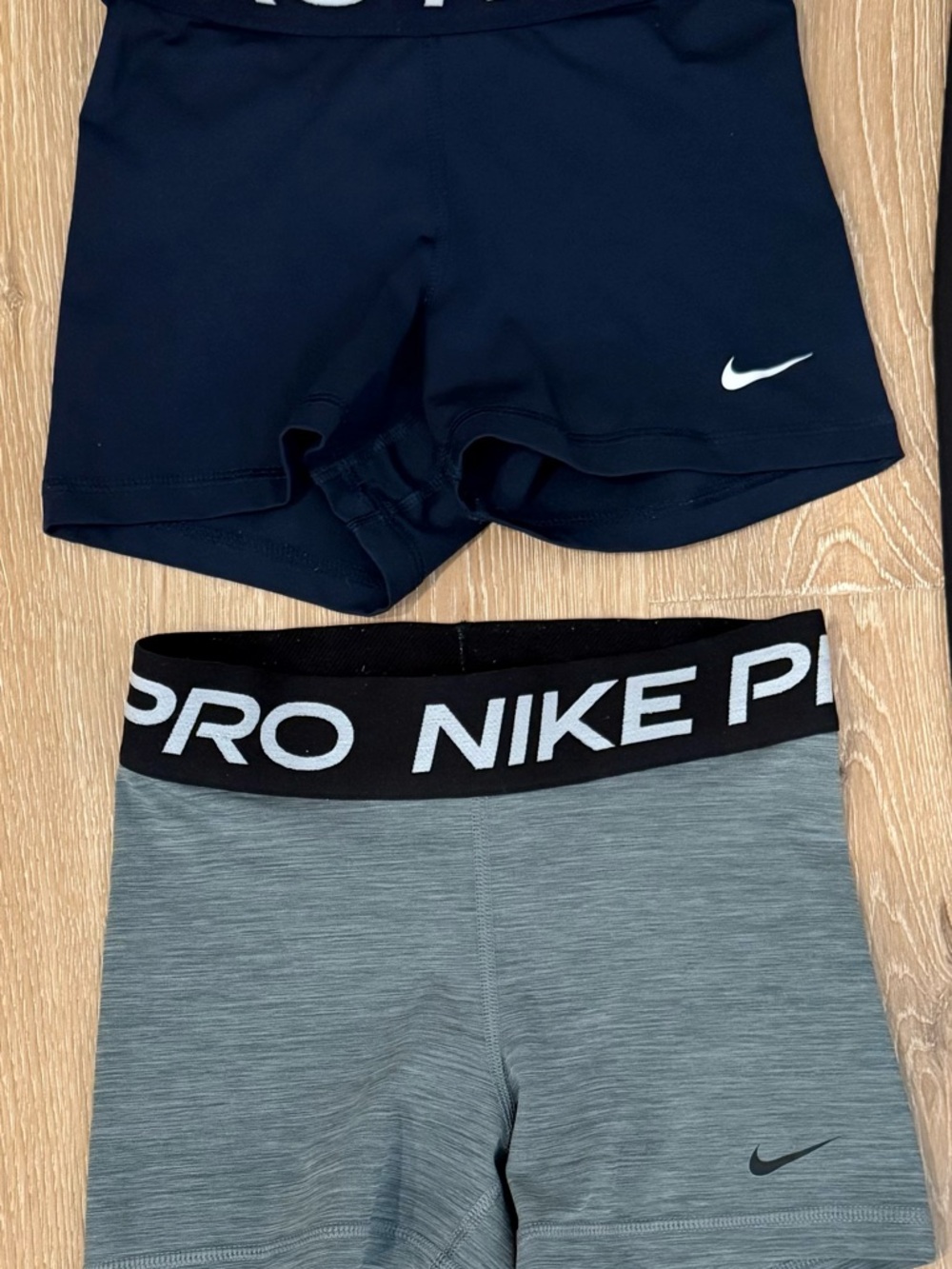 Nike women’s Athletic Shorts Set - Navy & Heather Gray